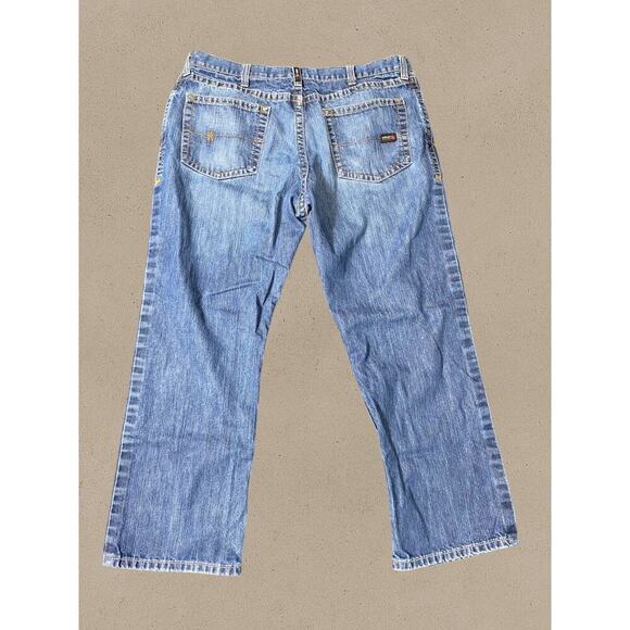 Ariat M4 Cat 2 Low-Rise Flame Resistant Bootcut Denim Jeans Men's Size 40X30 - Picture 2 of 8